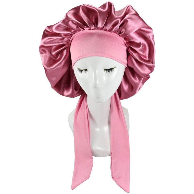 Adjustable Satin Sleep Cap