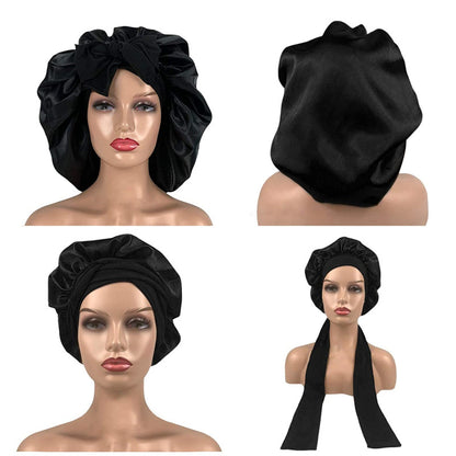 Adjustable Satin Sleep Cap